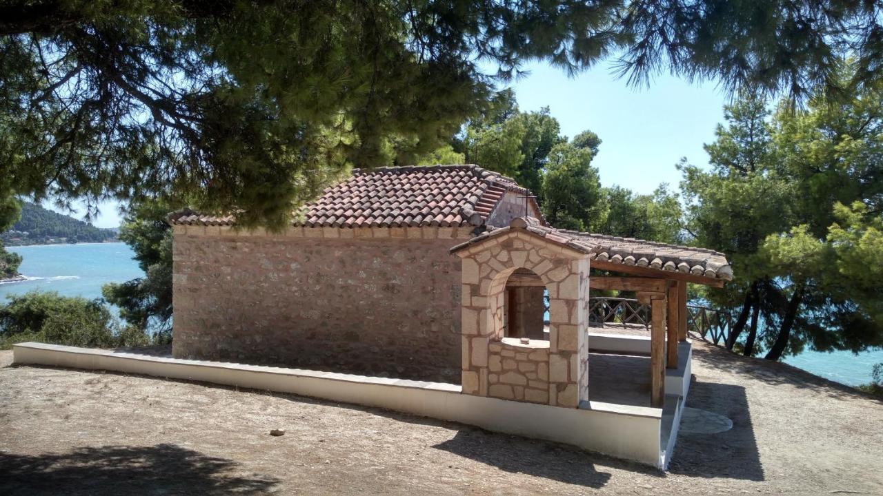 Вилла 2-Bed Maisonette In Pine Forest, 250M From Beach Between Skala Fourka And Siviri Скала-Фуркас Экстерьер фото